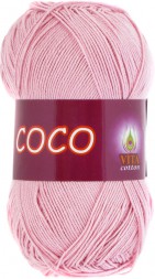 Пряжа Vita cotton COCO 3866 св.розовый