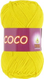 Пряжа Vita cotton COCO 4320 яр.желтый