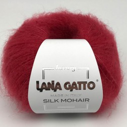 Пряжа Lana Gatto SILK MOHAIR 6026 красный