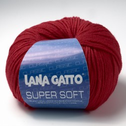 Пряжа Lana Gatto SUPER SOFT 9068 ягодный