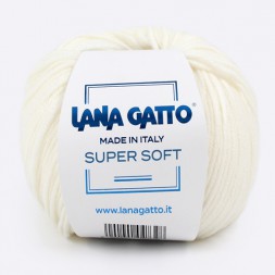 Пряжа Lana Gatto SUPER SOFT 10001 белый
