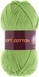 Пряжа Vita cotton SOFT COTTON 1805 молодая зелень