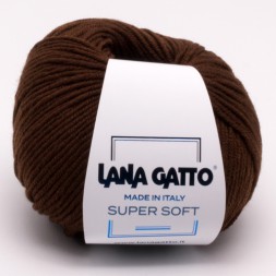 Пряжа Lana Gatto SUPER SOFT 10040 коричневый