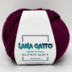 Пряжа Lana Gatto SUPER SOFT 10105 бордо