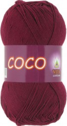 Пряжа Vita cotton COCO 4332 винный