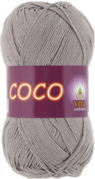 Пряжа Vita cotton COCO 4333 серый