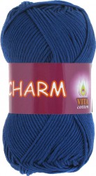 Пряжа Vita cotton CHARM 4158 т.синий