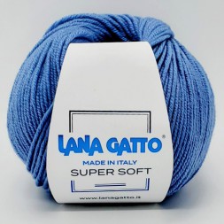 Пряжа Lana Gatto SUPER SOFT 13158 голубой